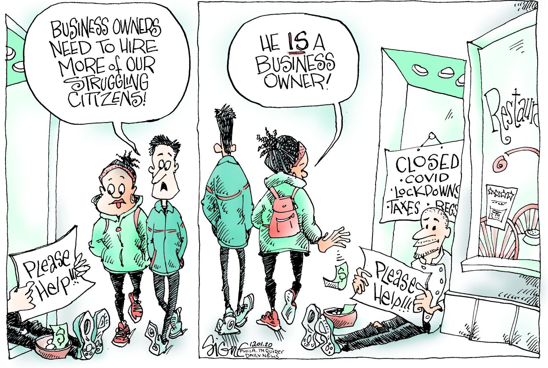 Signe Wilkinson cartoon